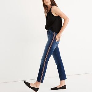 Madewell Stovepipe Jeans with Ribbon Tux Stripe